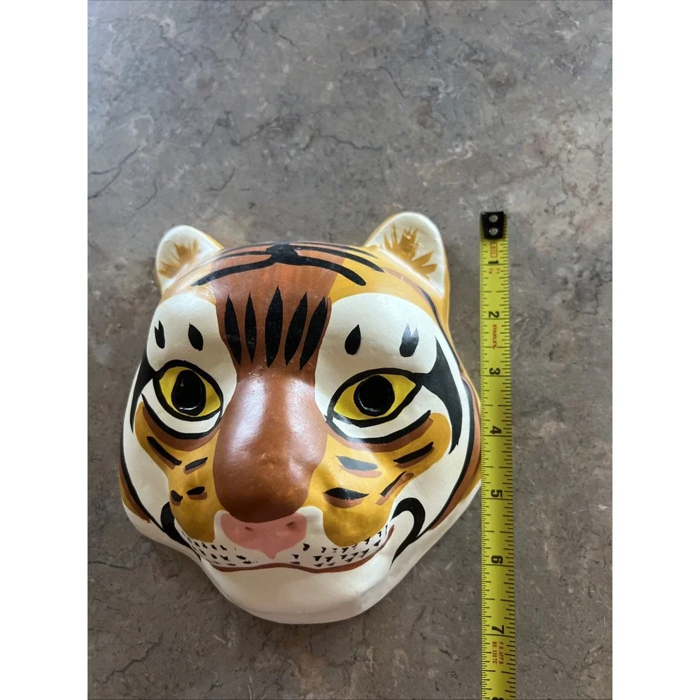 Vintage Rare Korean Folk Tiger Mask Paper Mache